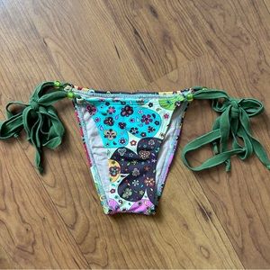 Ekena Bay Floral Tie Side Bikini Bottom, Multi